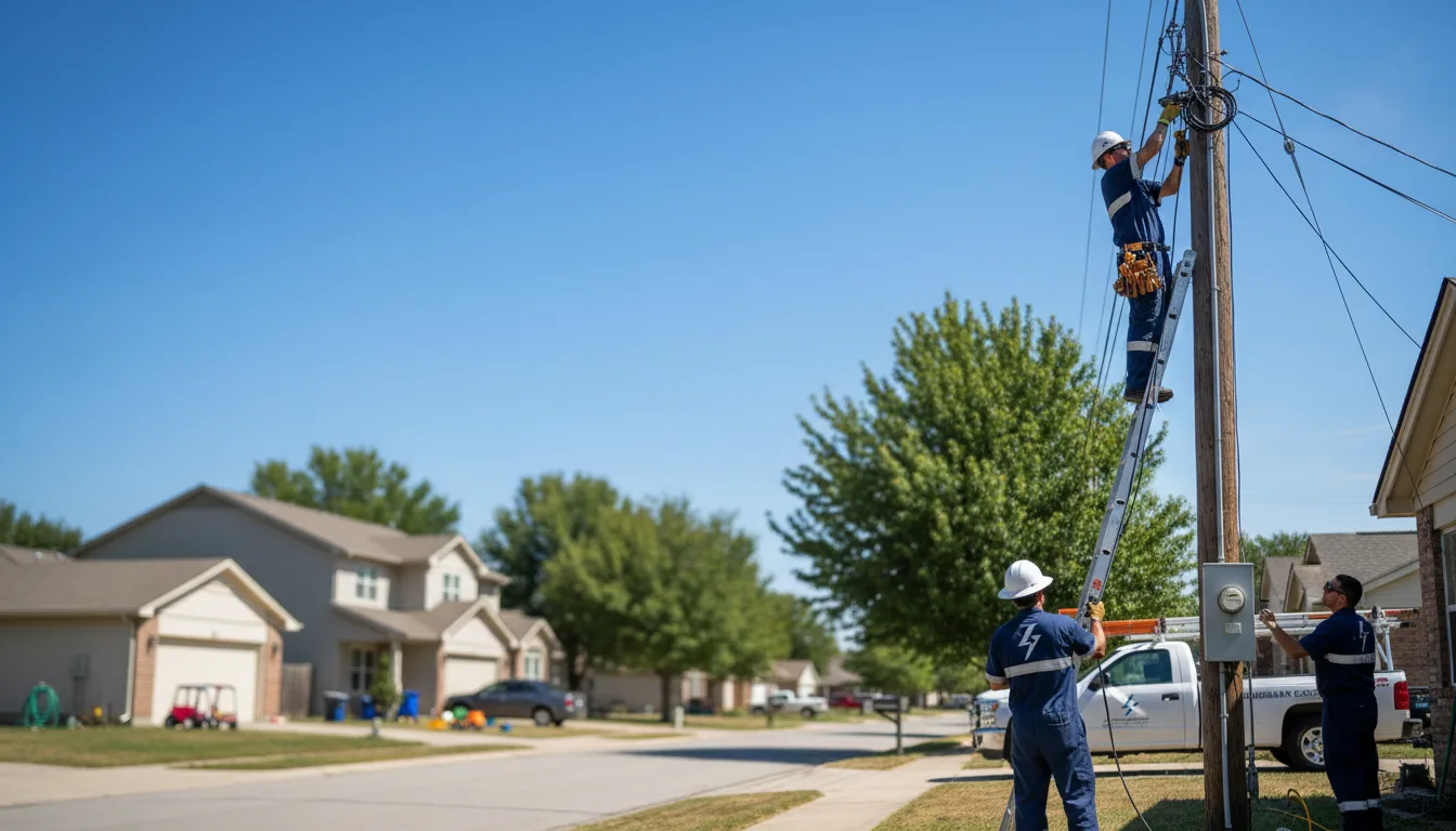 Residential electrician providing installation services in Sayville, NY